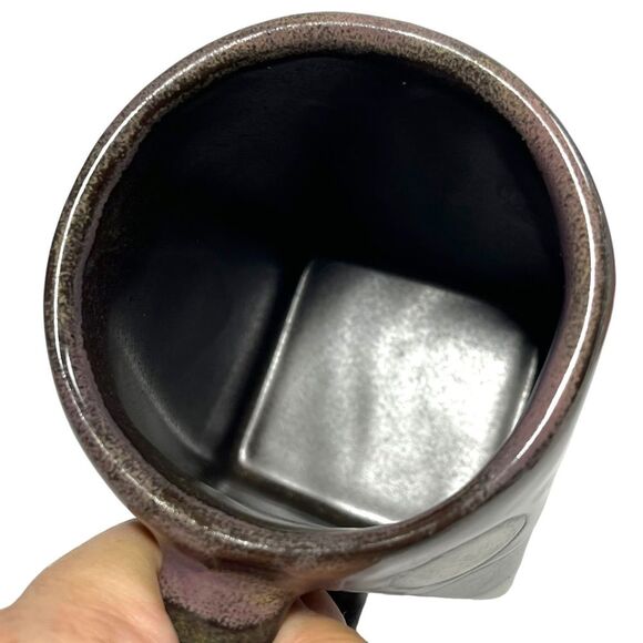 Mara Stoneware Teepee Native American Campfire Design Handcrafted Coffee Tea Mug - Picture 5 of 7